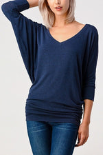 Hacci Knit Dolman Sleeve Tops - 2710