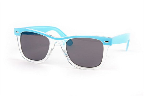 Retro Wayfarer Two-tone Color Frame Fashion Sunglasses - FrouFrou Couture