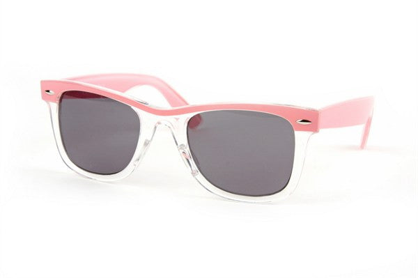 Retro Wayfarer Two-tone Color Frame Fashion Sunglasses - FrouFrou Couture