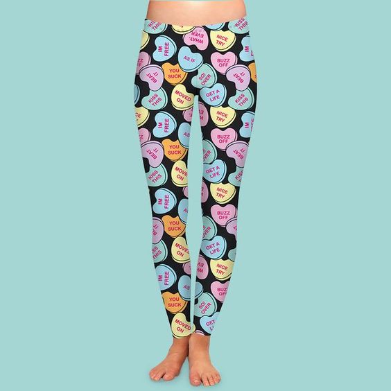 Bittersweet Women's Valentine's Day Leggings - FrouFrou Couture
