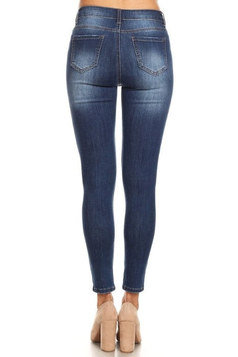 Mid-High Rise Ankle Skinny Enjeans - Med - FrouFrou Couture