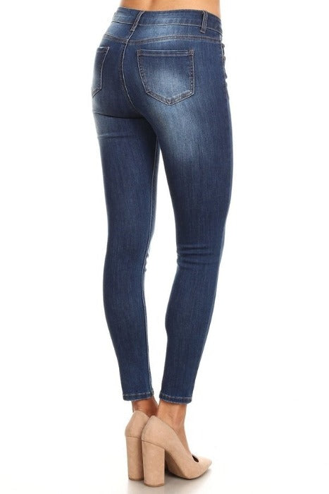 Mid-High Rise Ankle Skinny Enjeans - Med - FrouFrou Couture