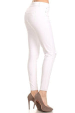 Cropped White Skinny Jeans - FrouFrou Couture