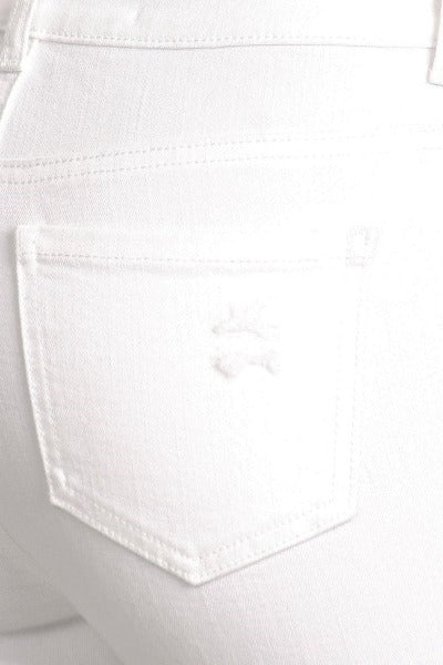 Cropped White Skinny Jeans - FrouFrou Couture