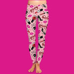 French Kiss Women's Valentine's Day Leggings - FrouFrou Couture