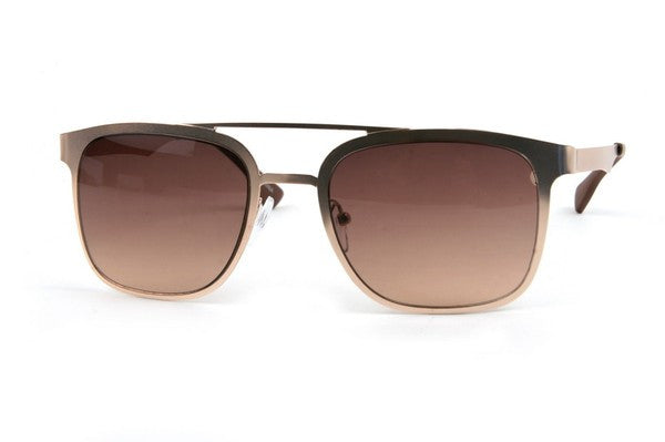 Double Bridge Square Aviator Sunglasses - FrouFrou Couture