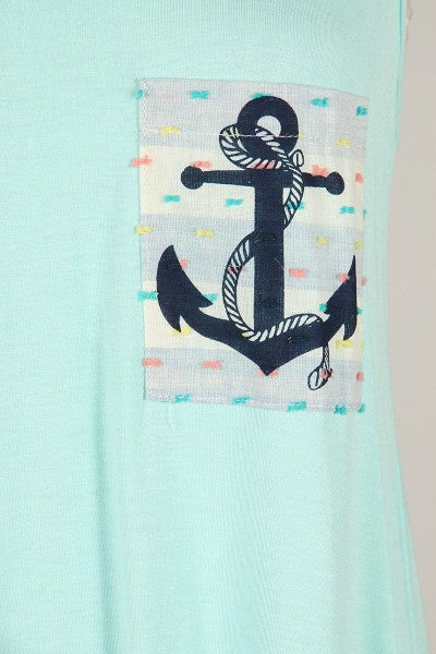 Anchor Pocket Tank - FrouFrou Couture