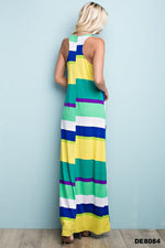 Extra Long Colorful Racerback Maxi - FrouFrou Couture