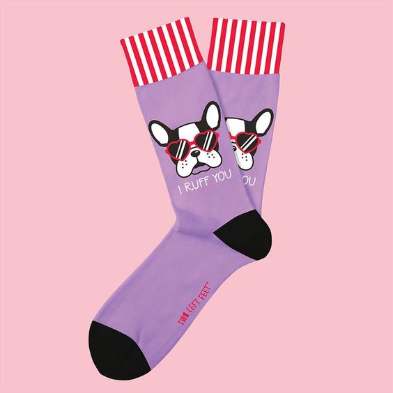 I Ruff You Valentine's Day Socks - FrouFrou Couture