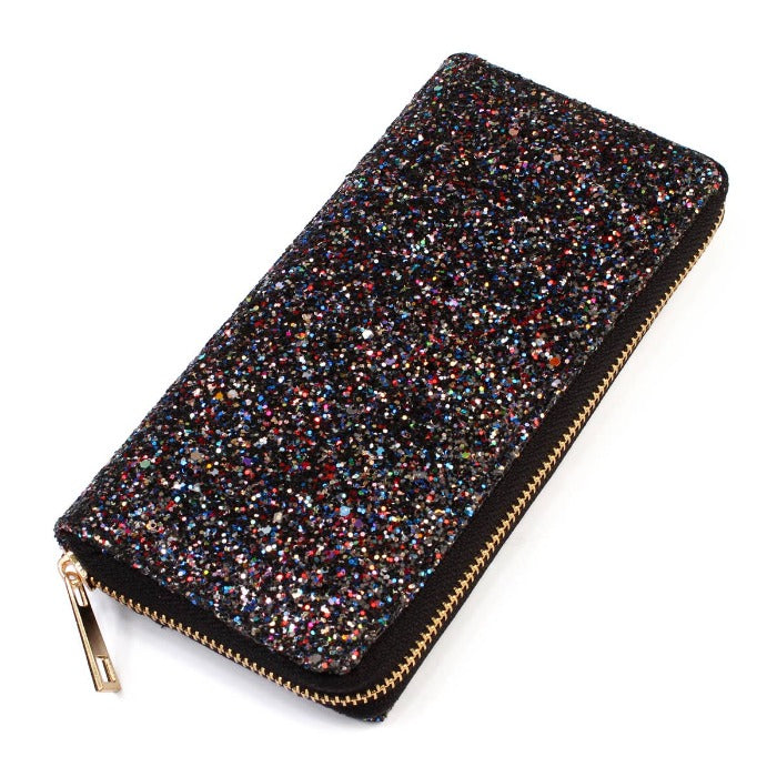 Glitter Zipper Wallet