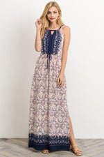 Mosaic Print Maxi Dress - FrouFrou Couture