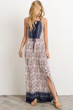 Mosaic Print Maxi Dress - FrouFrou Couture