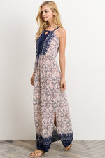 Mosaic Print Maxi Dress - FrouFrou Couture