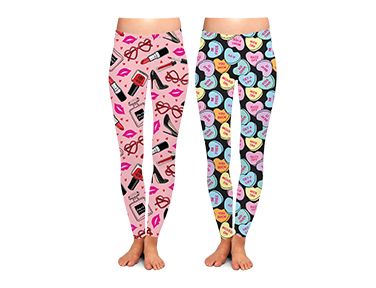 French Kiss Women's Valentine's Day Leggings - FrouFrou Couture