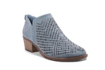 Laser Cut Shootie Denim Blue