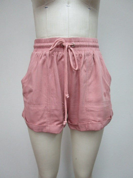 Soft Twill Shorts with Pockets