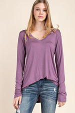 Bamboo V-Neck Top - FrouFrou Couture