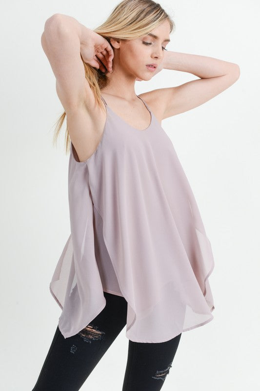 Flowy Chiffon Tank - FrouFrou Couture