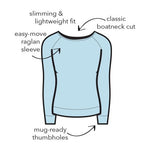 The Weekender Gray Thumbhole Top - FrouFrou Couture