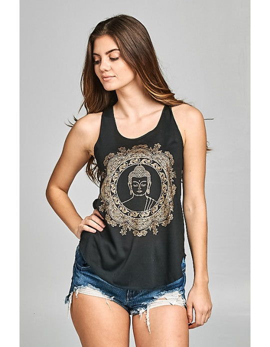 Black Buddha Head Tank