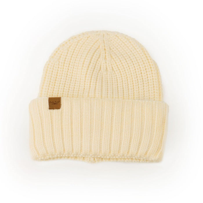 Our classic cuff beanie can be worn fitted or slouched with a simple rib knit design to match any style coat, jacket or tee.