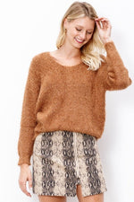 Fuzzy Metallic Sweater - FrouFrou Couture