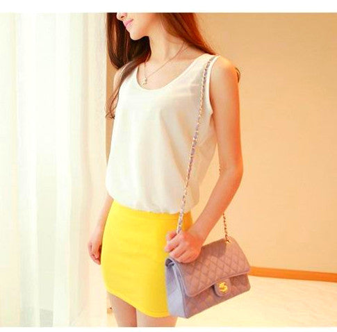 Chiffon Sleeveless Blouses - FrouFrou Couture