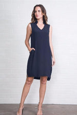 Bishop Collar Pocket Dress - FrouFrou Couture