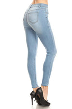 Classic High Waisted Ankle Cropped Skinny Jeans - FrouFrou Couture