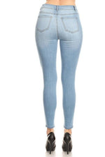 Classic High Waisted Ankle Cropped Skinny Jeans - FrouFrou Couture