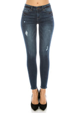 Mid Rise Push Up Ankle Skinny Jeans - EP3128 - FrouFrou Couture