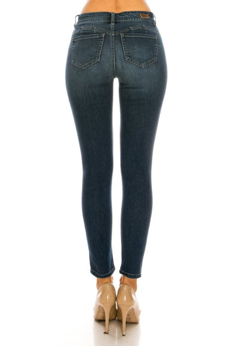 Mid-Rise Push-Up Skinny Jeans - EP3129 - FrouFrou Couture