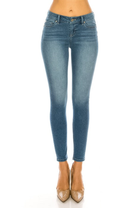 Mid-Rise Push-Up Skinny Jeans - EP3129 - FrouFrou Couture