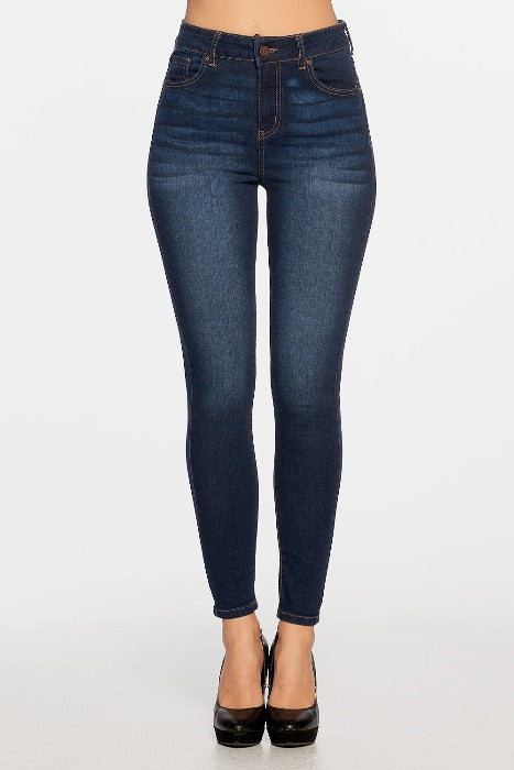 High-Rise Ankle Skinny Classic Denim - EP3198 - FrouFrou Couture