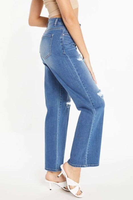 Medium Wash Wide Leg Jeans