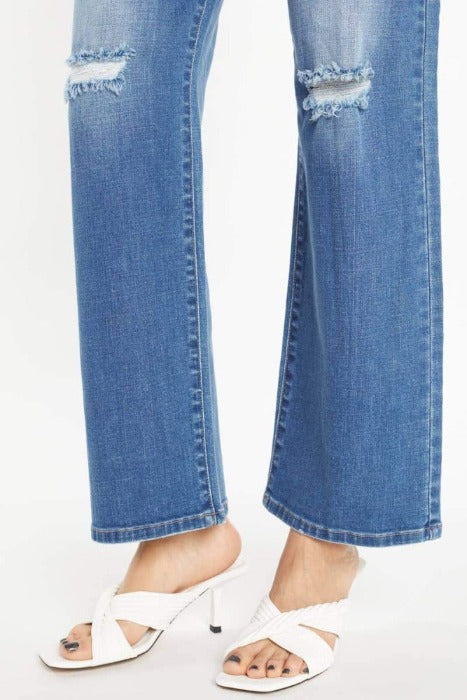 Medium Wash Wide Leg Jeans