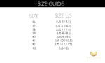 European Sizing Chart - Stivali - Handcrafted Stiletto Booties - FrouFrou Couture