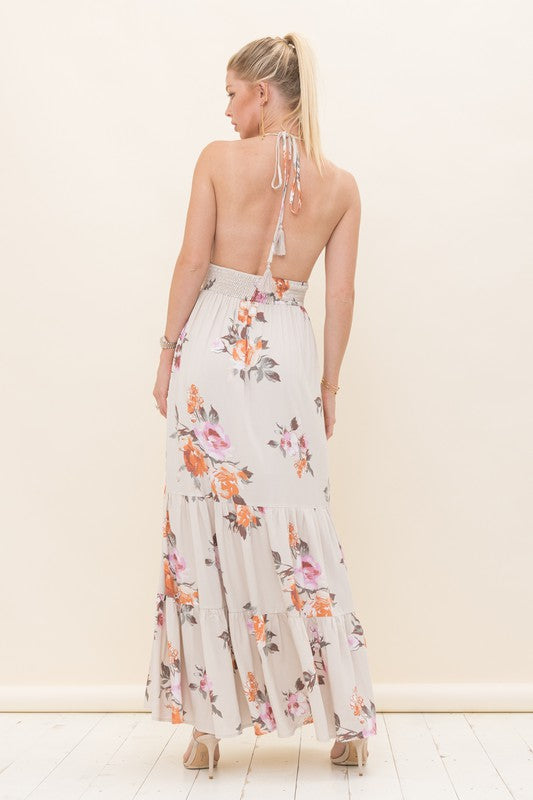 Floral Print Maxi Dress