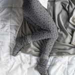 Lounge Luxe Gray Geometric Leggings - FrouFrou Couture