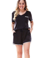 BLACK WEEKENDER SHORTS - FrouFrou Couture