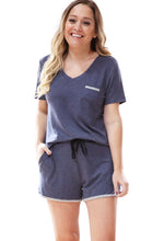 Navy Weekender Short Sleeve Tee - FrouFrou Couture