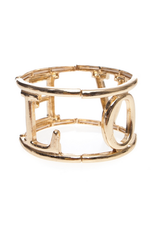 Stretcy Love Cuff Bracelet - FrouFrou Couture