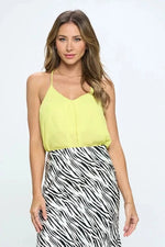 Yellow Racerback Top