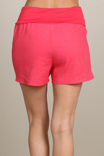 Linen Fold-Over Shorts - FrouFrou Couture