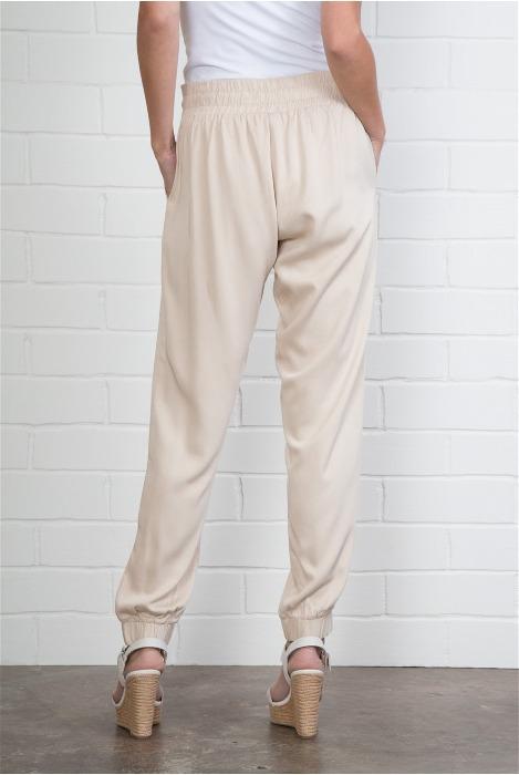 Cuffed Harem Pants -Almond - FrouFrou Couture