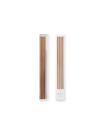 10in Metal Straws, Set of 4 with Cleaner - Copper
