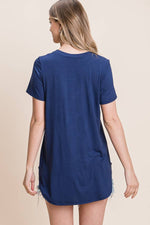 Short Sleeve V-Neck Top