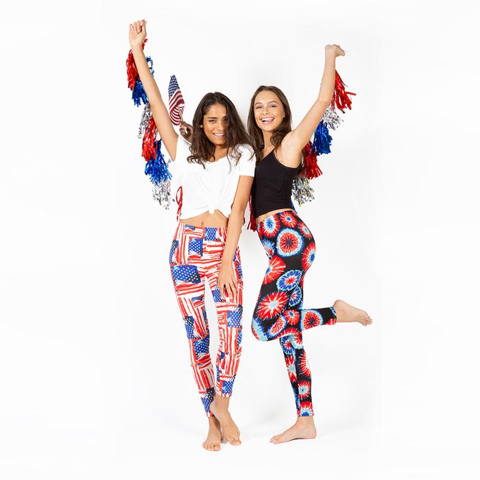 All American Women's USA Leggings - FrouFrou Couture