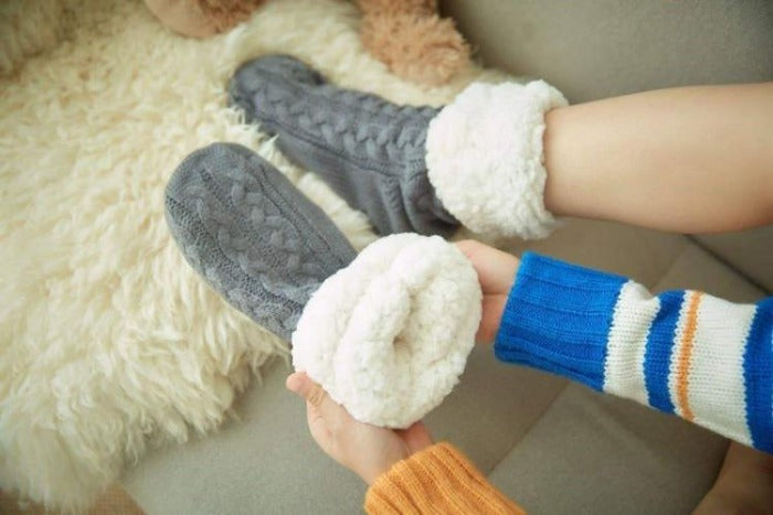 Sherpa Lined Slipper Socks