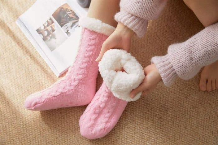 Sherpa Lined Slipper Socks